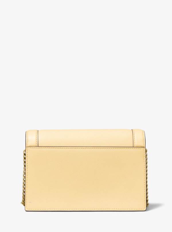 Damske Crossbody Kabelka Michael Kors Jet Set Large Saffiano Leather Hnedožltý - Kabelky Michael Kors Nejlevnejsi | BSCON-7630